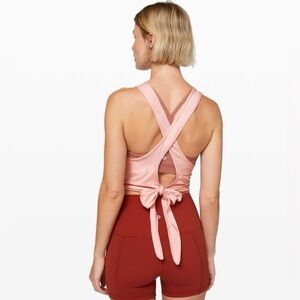 Lululemon Turn to Tie Tank Faint Coral pit‎ to pit 16.5”